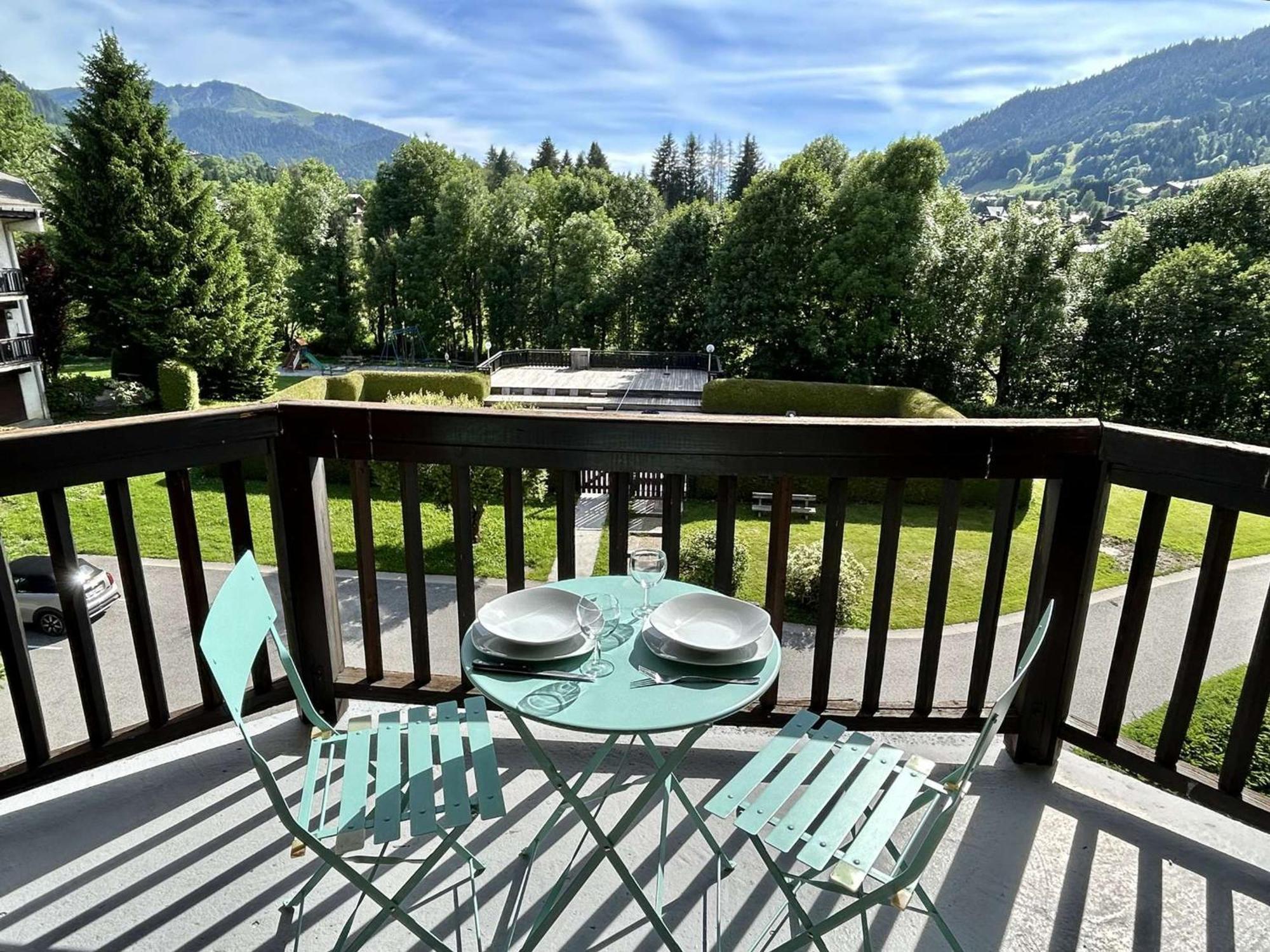 Studio Avec Piscine Chauffee, Tennis & Balcon - 4 Couchages A Megeve - Fr-1-597-14 Экстерьер фото