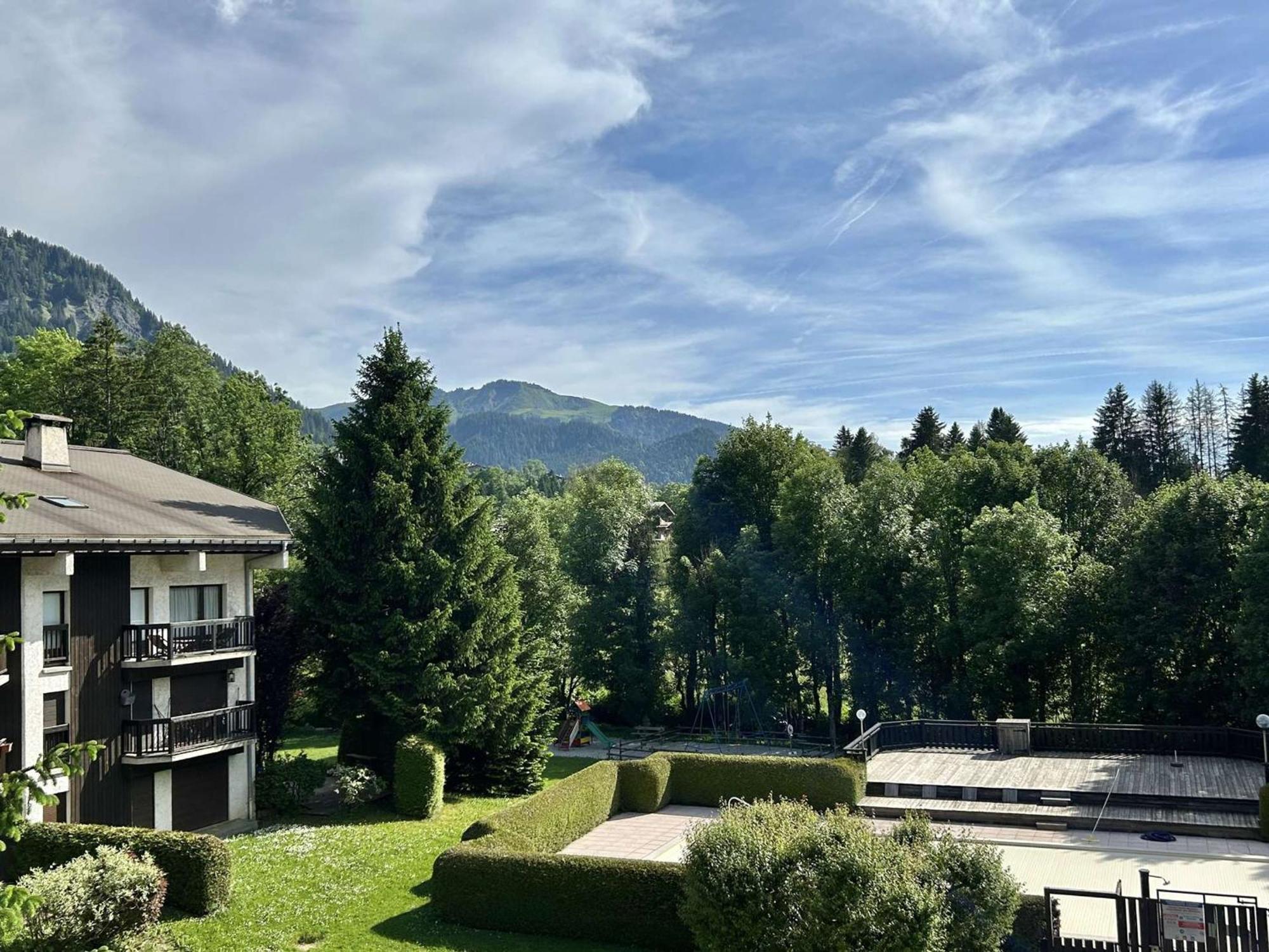Studio Avec Piscine Chauffee, Tennis & Balcon - 4 Couchages A Megeve - Fr-1-597-14 Экстерьер фото
